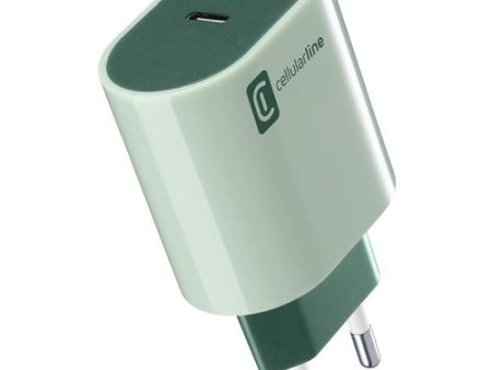 Carregador Cellularline Style Color ACHUSBCSMARTPD20WG USB-C 20W Verde For Cheap