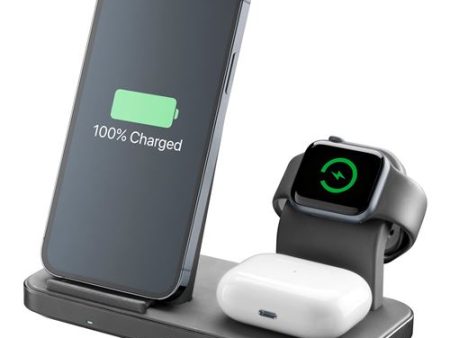 Carregador Wireless Qi Cellularline Trio Wireless Charger - Preto on Sale