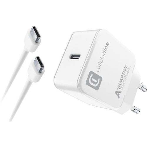 Carregador Cellularline Kit Casa Samsung USB-C 15W Branco Online now