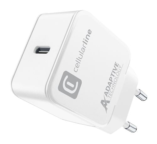 Carregador Cellularline ACHSMUSBC15WW USB-C 15W Branco Cheap