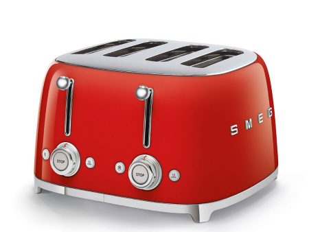 Torradeira Smeg 4 Fendas TSF03RDEU Vermelho Sale