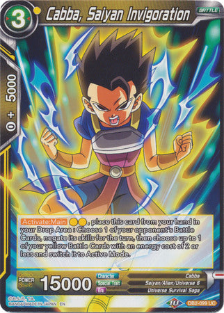 Cabba, Saiyan Invigoration [DB2-099] on Sale