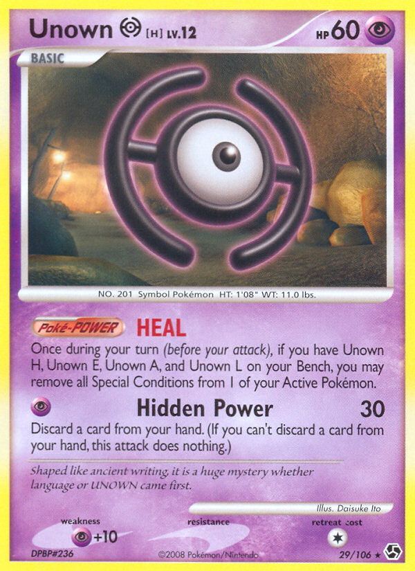 Unown H (29 106) [Diamond & Pearl: Great Encounters] Discount