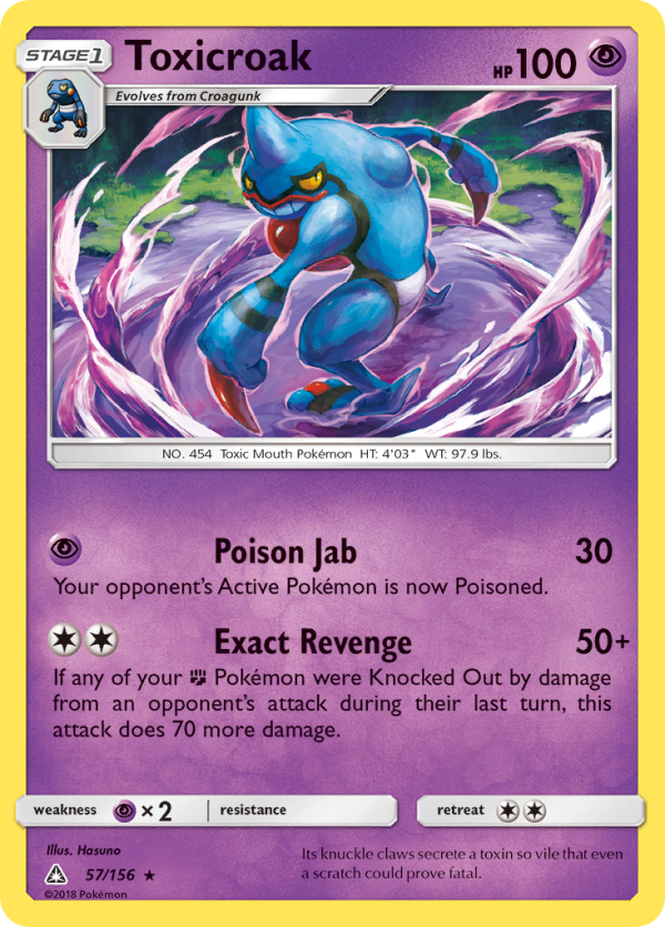 Toxicroak (57 156) [Sun & Moon: Ultra Prism] For Cheap