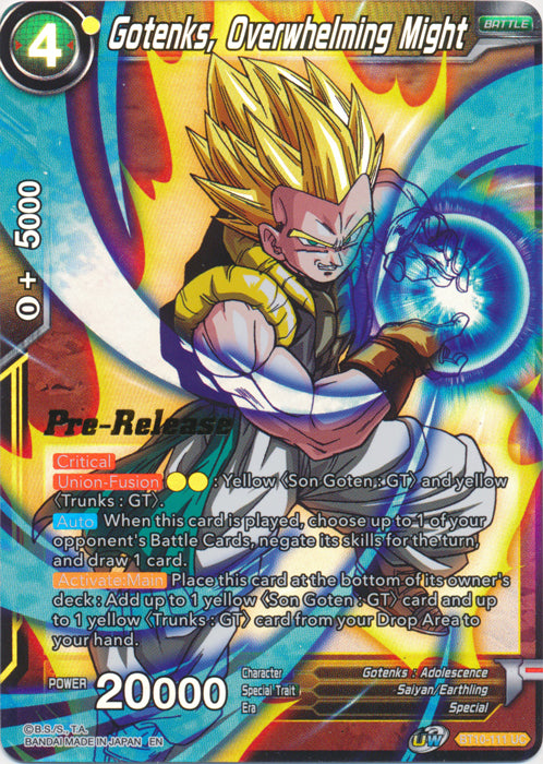 Gotenks, Overwhelming Might (BT10-111) [Rise of the Unison Warrior Prerelease Promos] Online