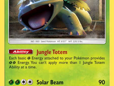 Venusaur (3 73) [Sun & Moon: Shining Legends] Online Sale