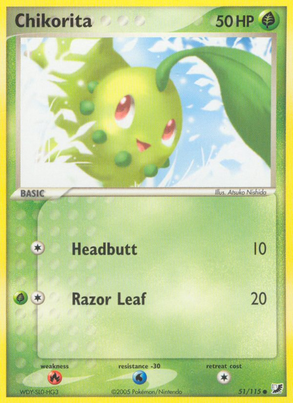 Chikorita (51 115) [EX: Unseen Forces] Cheap