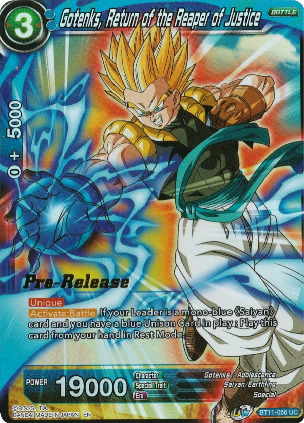 Gotenks, Return of the Reaper of Justice (BT11-056) [Vermilion Bloodline Prerelease Promos] Discount