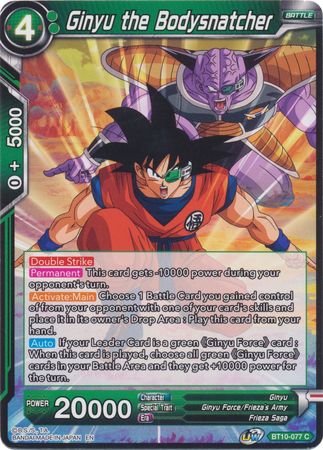 Ginyu the Bodysnatcher [BT10-077] on Sale