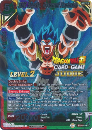 SSB Gogeta, Resonant Explosion (Level 2) (EX04-03) [Judge Promotion Cards] Cheap