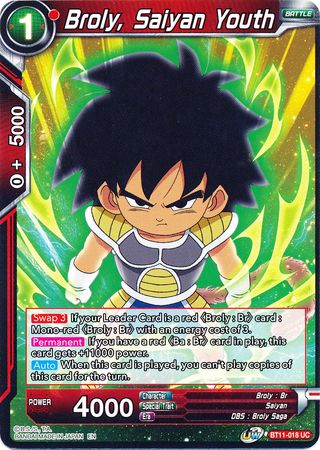 Broly, Saiyan Youth [BT11-018] Fashion