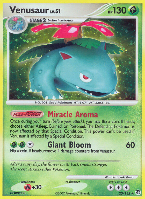 Venusaur (20 132) (Theme Deck Exclusive) [Diamond & Pearl: Secret Wonders] Hot on Sale