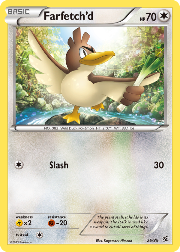 Farfetch d (25 39) [XY: Kalos Starter Set] Supply