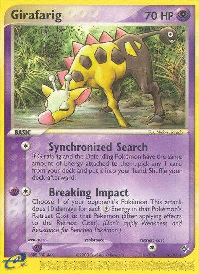 Girafarig (16 97) [EX: Dragon] Fashion