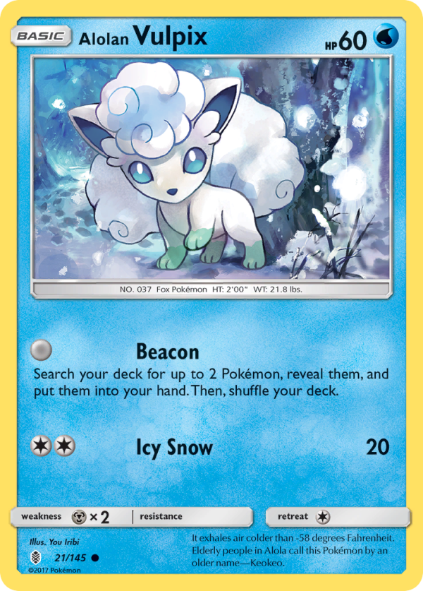 Alolan Vulpix (21 145) [Sun & Moon: Guardians Rising] Fashion