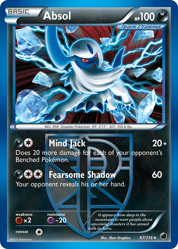 Absol (67 116) [Black & White: Plasma Freeze] Hot on Sale