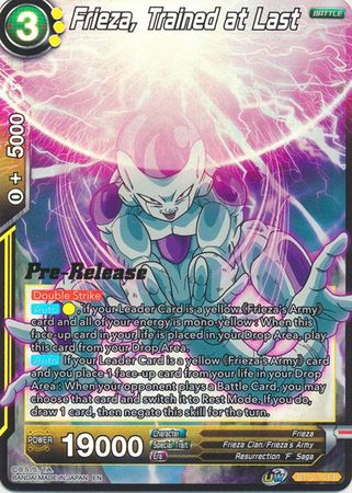 Frieza, Trained at Last (BT12-101) [Vicious Rejuvenation Prerelease Promos] Discount