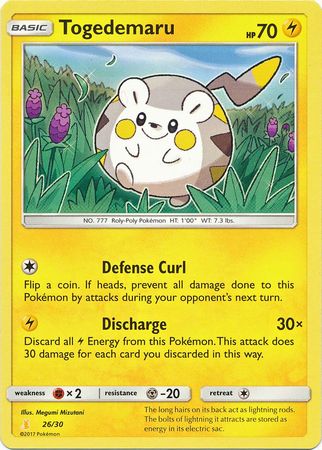 Togedemaru (26 30) [Sun & Moon: Trainer Kit - Alolan Raichu] Online Sale