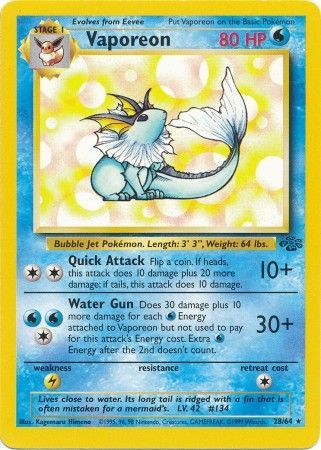 Vaporeon (28 64) [Jungle Unlimited] Supply