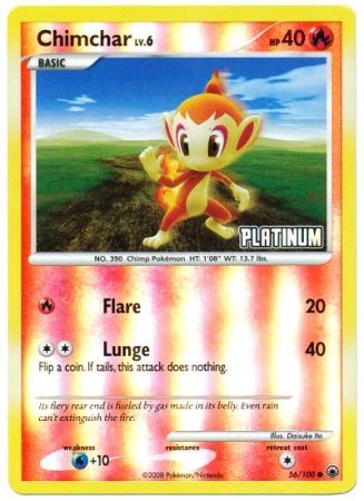 Chimchar (56 100) [Burger King Promos: 2009 Collection] Supply