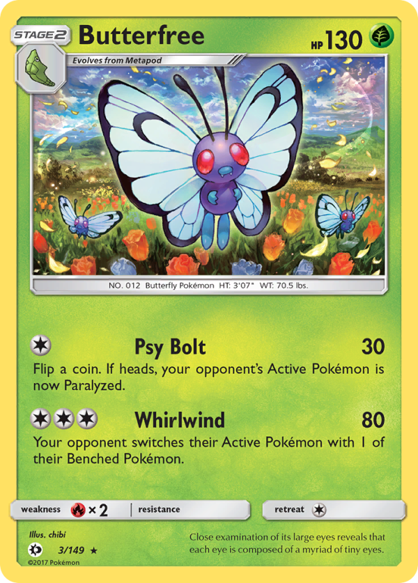 Butterfree (3 149) [Sun & Moon: Base Set] Online Sale