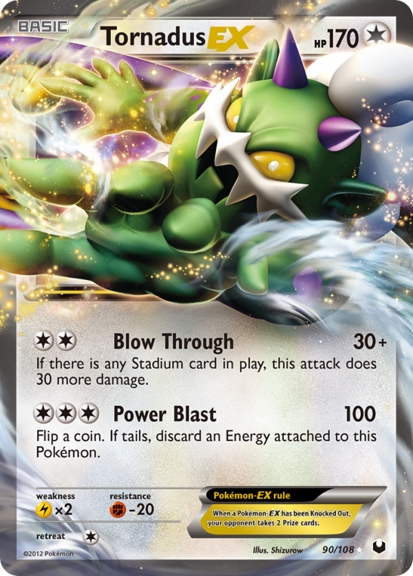 Tornadus EX (90 108) [Black & White: Dark Explorers] on Sale