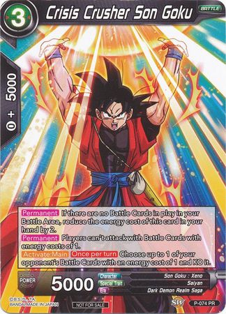 Crisis Crusher Son Goku (P-074) [Promotion Cards] Online Hot Sale