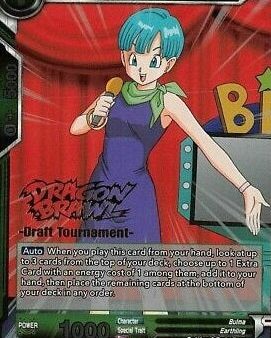 Bulma, Genius Inventor (Dragon Brawl Draft Tournament Gold Stamped) (DB1-047) [Promotion Cards] Online Sale