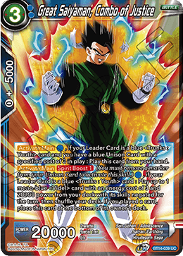 Great Saiyaman, Combo of Justice (BT14-039) [Cross Spirits] Cheap