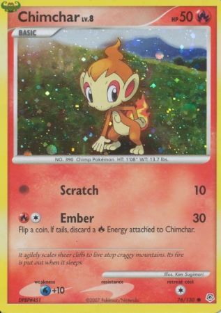 Chimchar (76 130) (Cosmos Holo) [Diamond & Pearl: Base Set] For Cheap