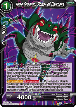 Haze Shenron, Power of Darkness (BT14-134) [Cross Spirits] Cheap