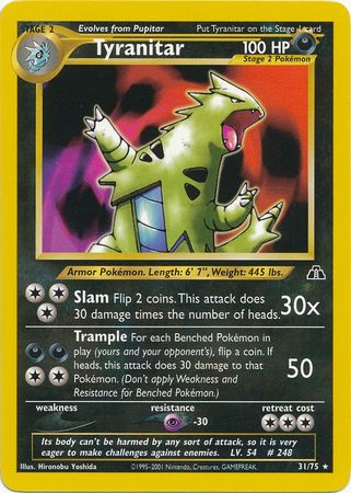 Tyranitar (31 75) [Neo Discovery Unlimited] Supply