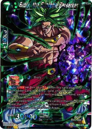 Broly, the Supreme Berserker [BT6-074] Discount