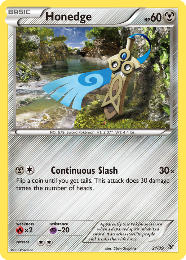 Honedge (21 39) [XY: Kalos Starter Set] Hot on Sale