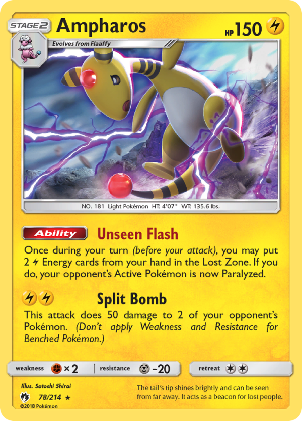 Ampharos (78 214) [Sun & Moon: Lost Thunder] Online Sale