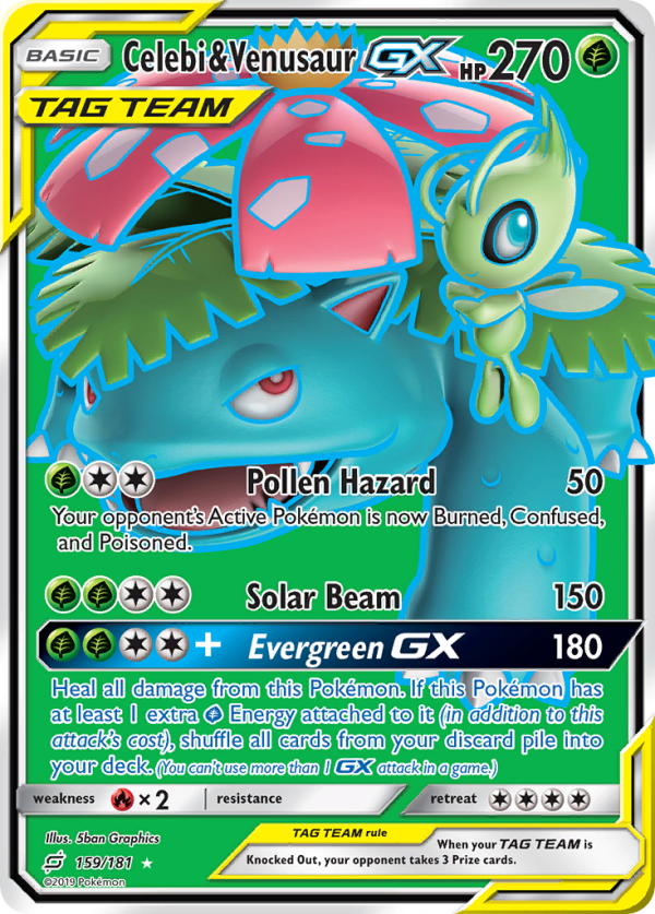 Celebi & Venusaur GX (159 181) [Sun & Moon: Team Up] Online Sale