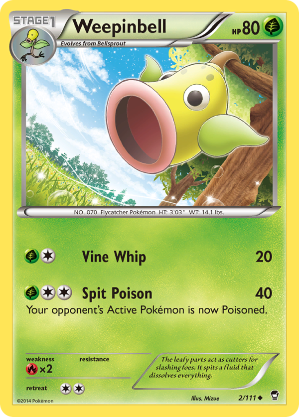 Weepinbell (2 111) [XY: Furious Fists] For Sale