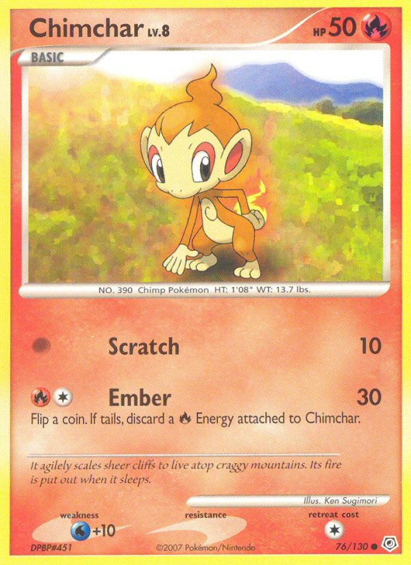 Chimchar (76 130) [Diamond & Pearl: Base Set] Hot on Sale