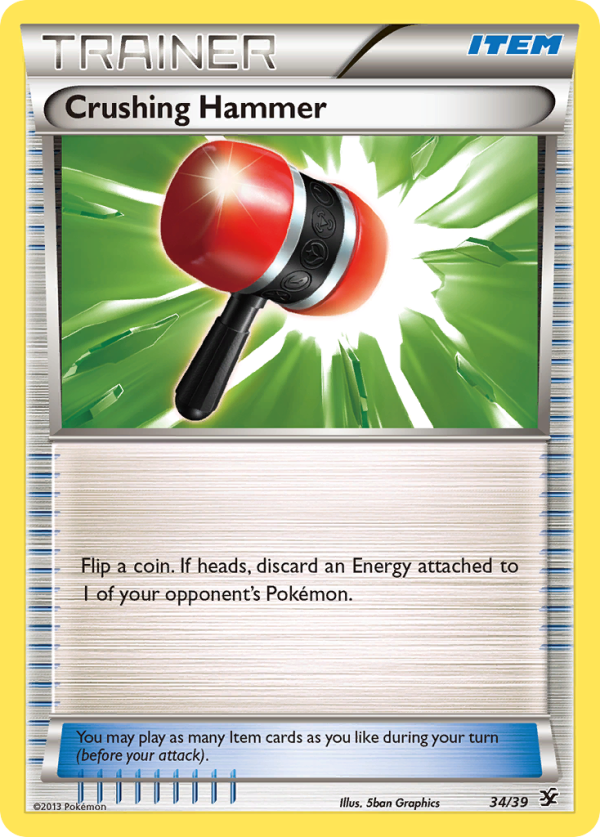 Crushing Hammer (34 39) [XY: Kalos Starter Set] on Sale