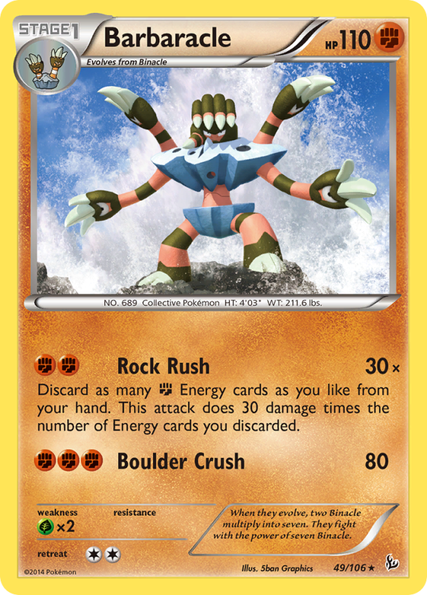 Barbaracle (49 106) [XY: Flashfire] Online now