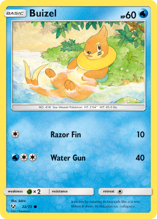 Buizel (22 73) [Sun & Moon: Shining Legends] For Sale