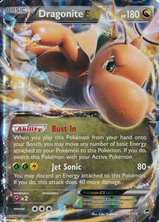 Dragonite EX (74 111) (Jumbo Card) [XY: Furious Fists] For Discount