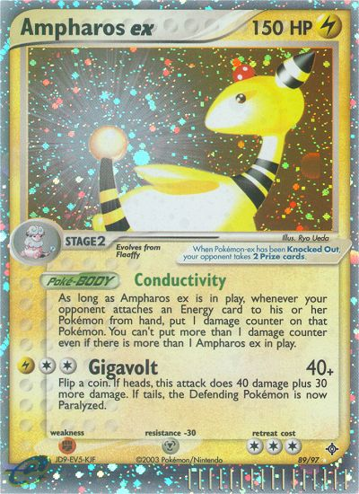 Ampharos ex (89 97) [EX: Dragon] For Sale