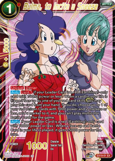 Bulma, to Incite a Sneeze [EX19-01] Online Hot Sale