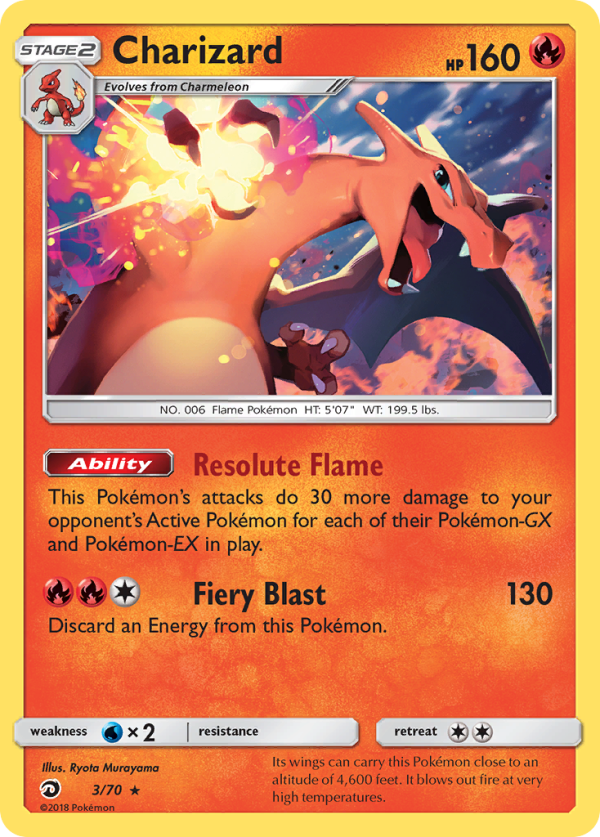 Charizard (3 70) [Sun & Moon: Dragon Majesty] For Cheap