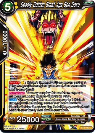 Deadly Golden Great Ape Son Goku [BT4-080] Cheap