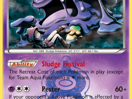 Team Aqua s Muk (8 34) [XY: Double Crisis] Discount