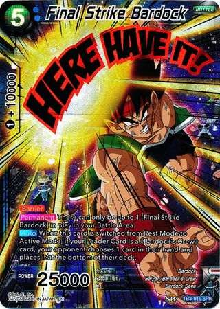 Final Strike Bardock (SPR) [TB3-019_SPR] on Sale