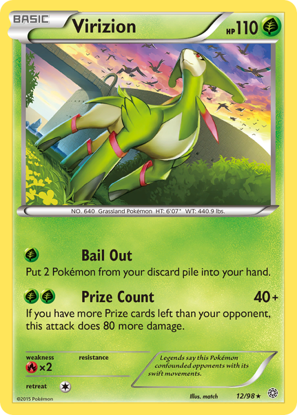 Virizion (12 98) [XY: Ancient Origins] Discount