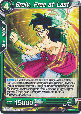 Broly, Free at Last (DB1-052) [Dragon Brawl] Online Sale